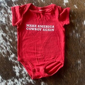 Make America Cowboy Again baby bodysuit